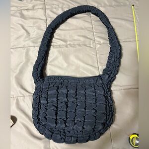 Black puffer crossbody